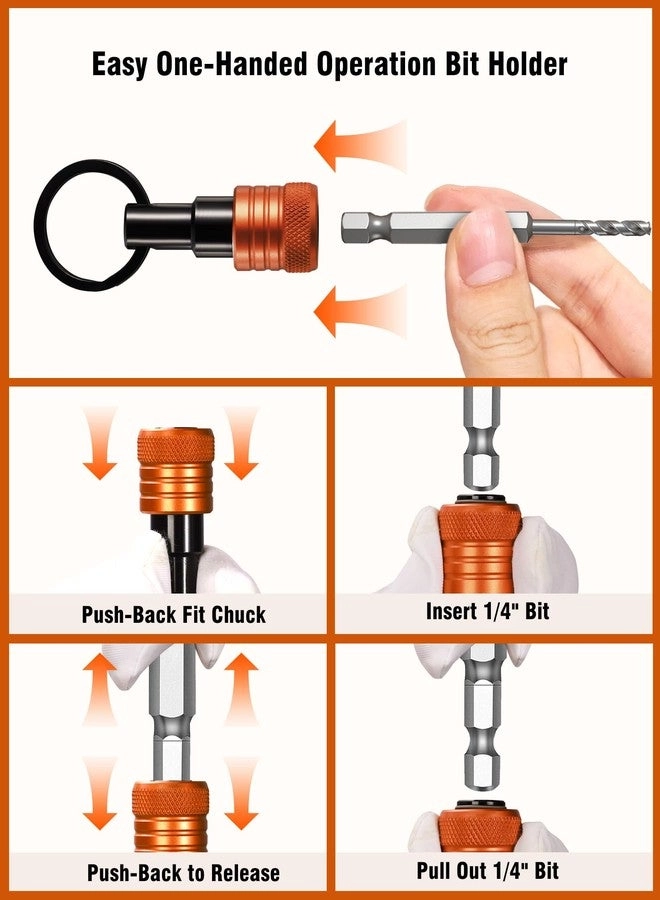 Bit Holder Key Chain - 1/4 inch Set
