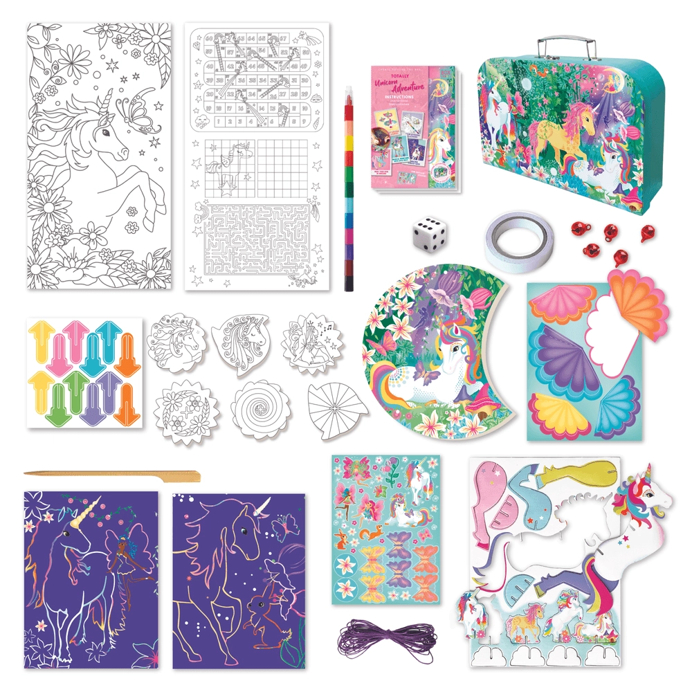 Unicorn Adventure - Travel Suitcase Multi Craft and Activity Set