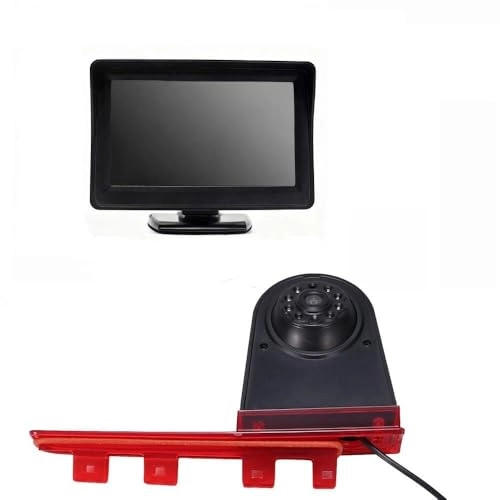 Brake Light Reversing Camera + 7 Inch LCD Monitor - Night vision 1280 x 720