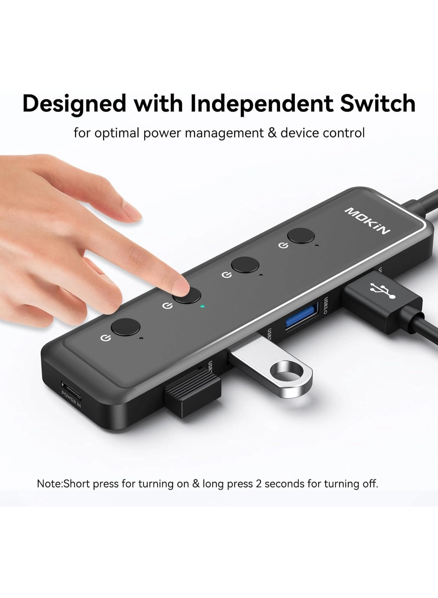 5-in-1 USB-A Multiport Hub - Wired