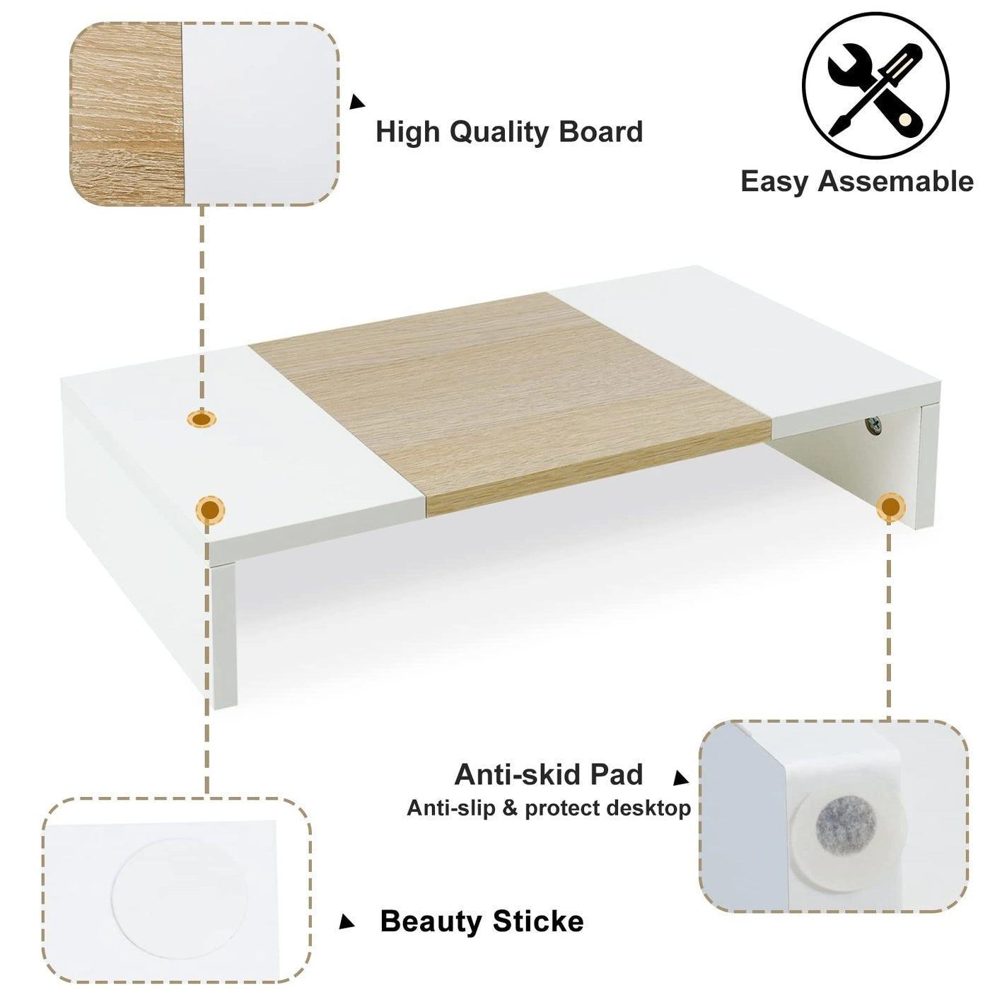 Adjustable Monitor Stand Riser Pack