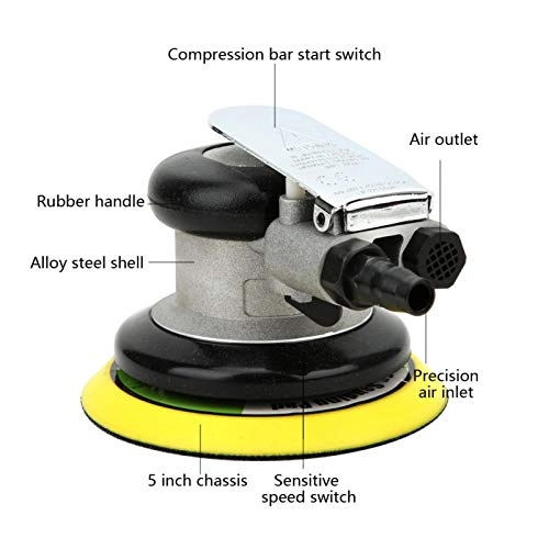 Pneumatic Sander - 5-inch 10000RPM
