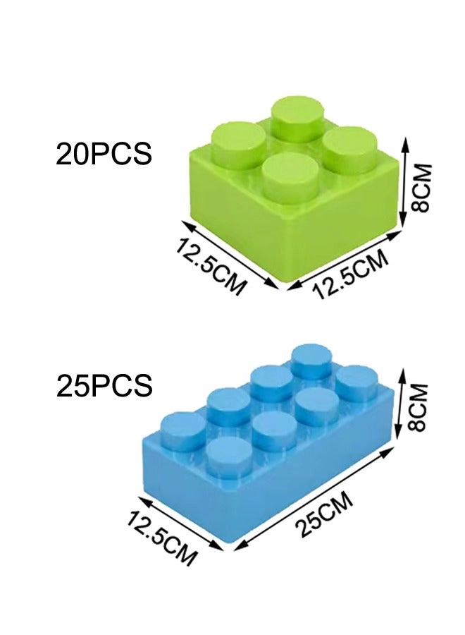 Plastic Building Blocks - 45pcs