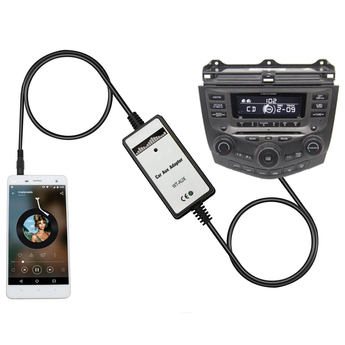 Yomikoo Car Audio Input Adapter - USB & AUX Interface