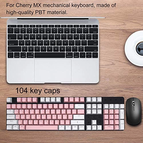 Key Cap - 104Pcs PBT White Blue