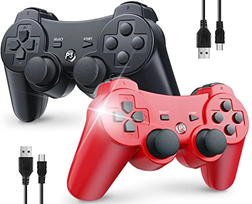 Controller - Black + Red PS3 Pack