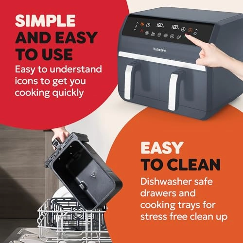 Vortex Plus 8QT Vortex Plus Dual Basket Plastic