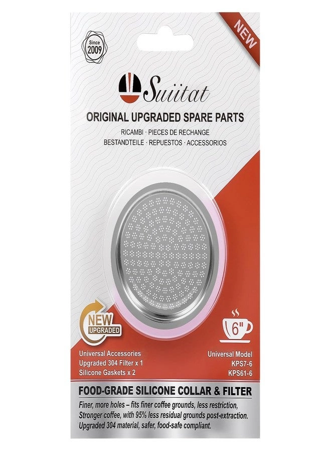 Suiitat Moka Pot Replacement Parts - 6 Cup