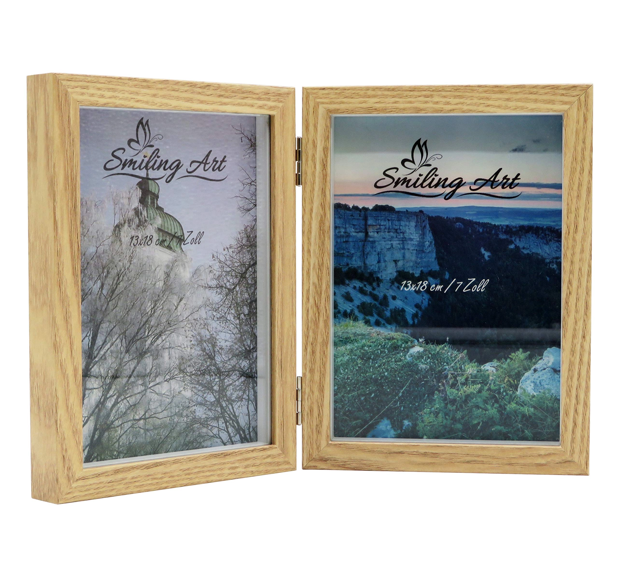 smiling art 2-in-1 Folding Double 3D Object Frame - 2 x 13 x 18 cm 2