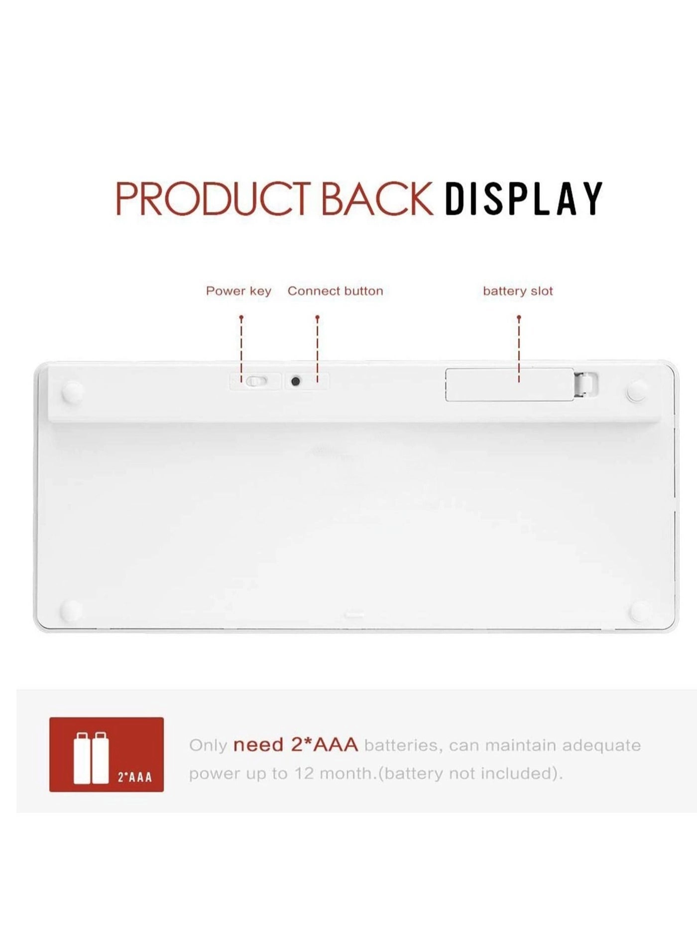 Mini wireless Bluetooth keyboard - EN Wireless
