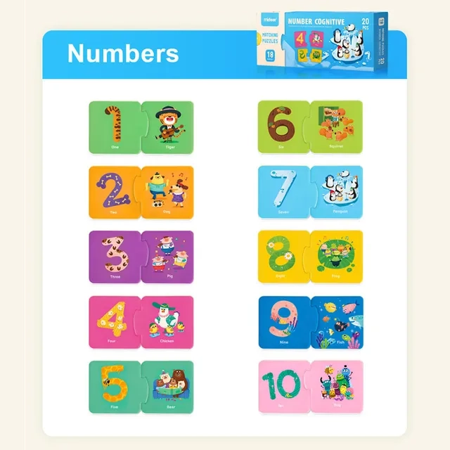 Number Cognitive Matching Puzzle - 18 Months