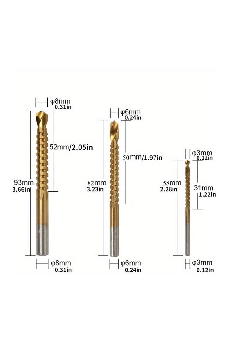 Drill Bit Set - Titanium Coated 6Pcs