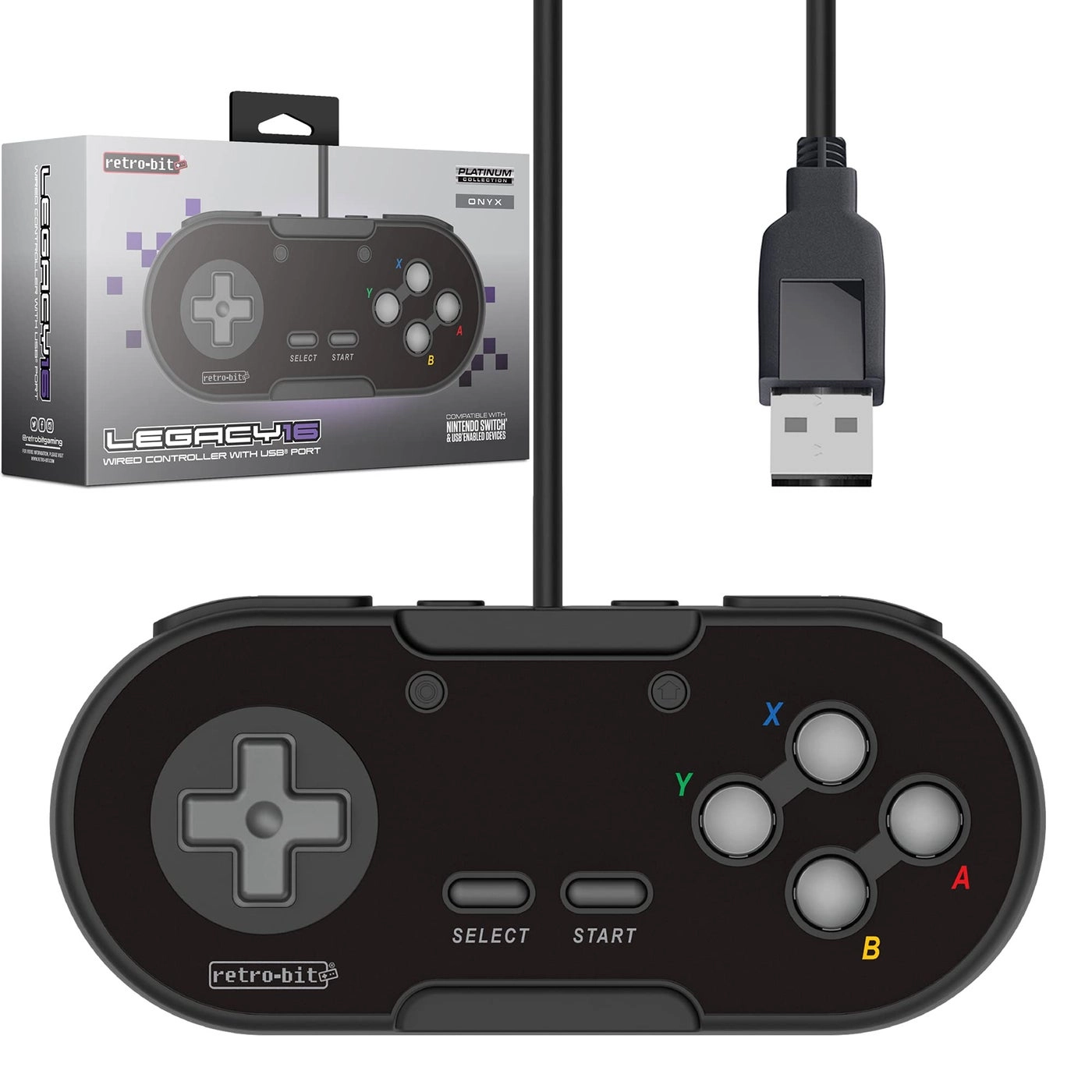 Retro-Bit Legacy 16 - Onyx Switch PC MacOS RetroPie Raspberry Pi