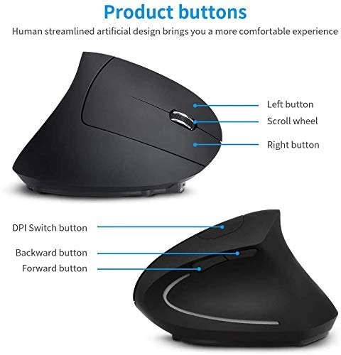 Vertical Ergonomic Mouse - USB