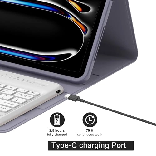 Keyboard Case with Pencil Holder for iPad Pro 13-inch (M4, 2024)