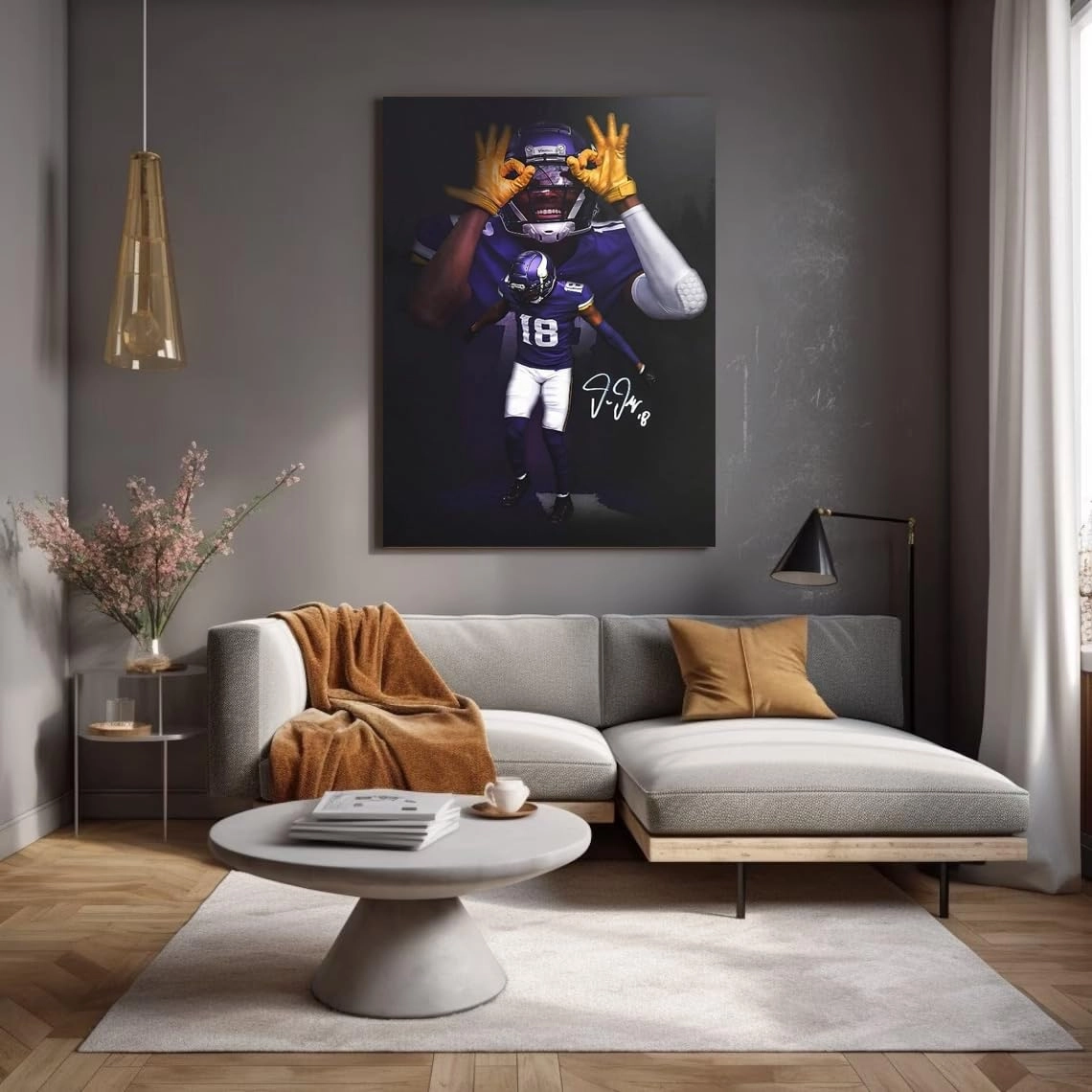 Vikings Poster - Canvas 8 x 12 in Framed