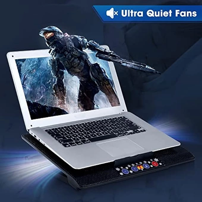 LAPTOP COOLING PAD - 12-17 INCH 6 QUIET FANS