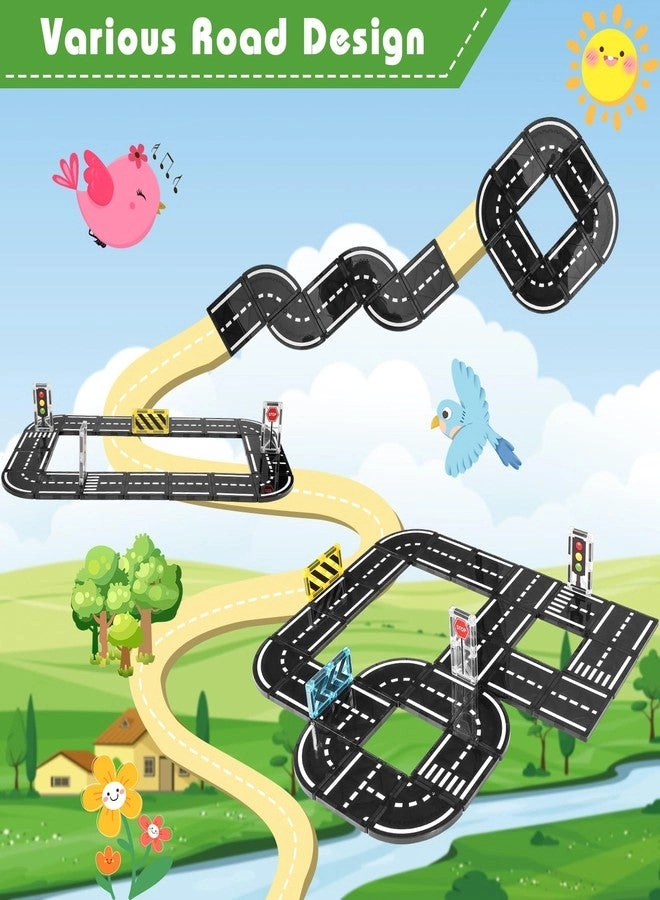 Magnetic Tiles Road Expansion - 48 pcs