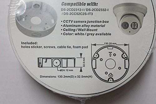 Junction Box/Mounting Base Hik-Compatible Turret Camera DS-2CD23x2 - 10 Pack White