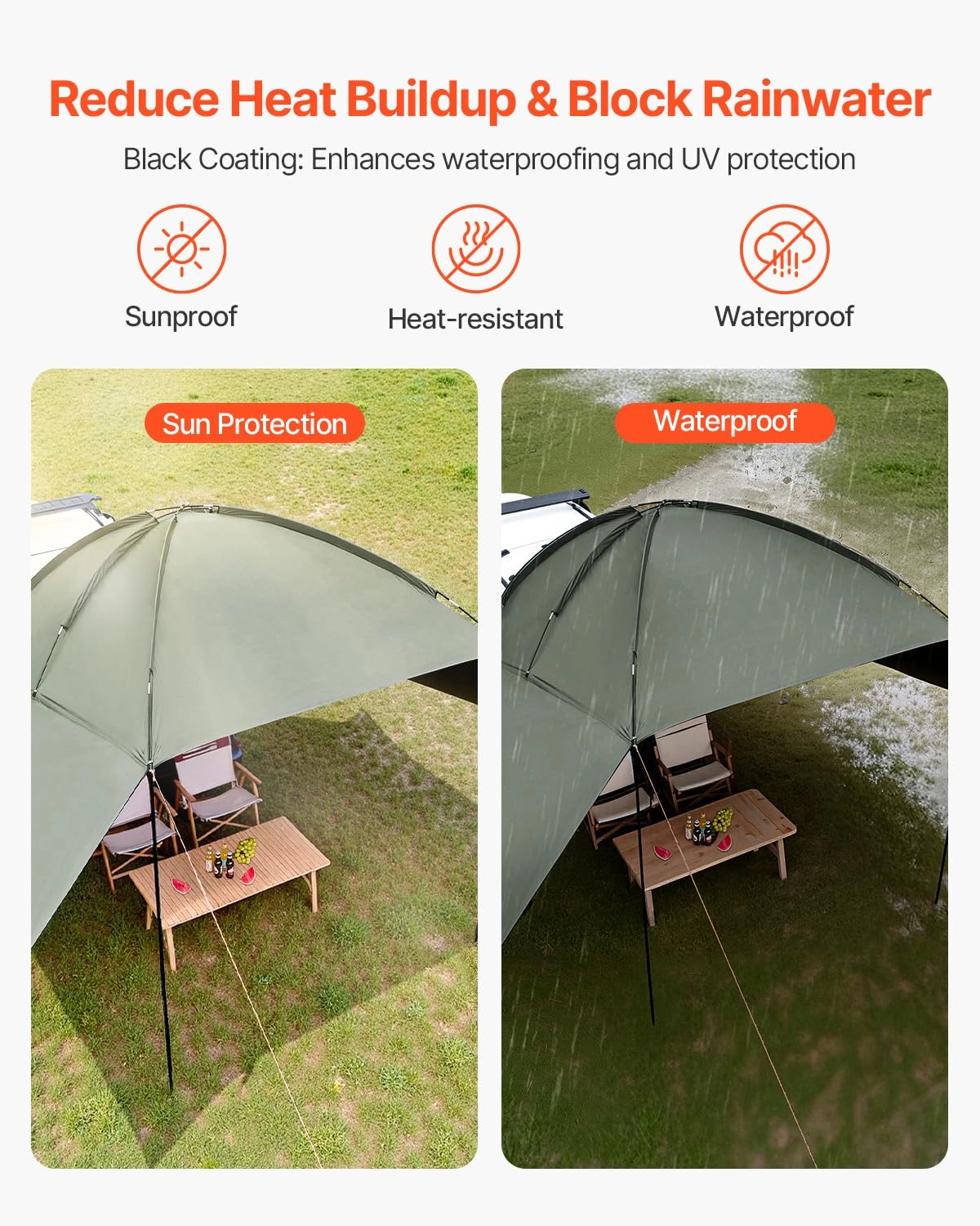 Versatility Camping Tent - 10x7 ft