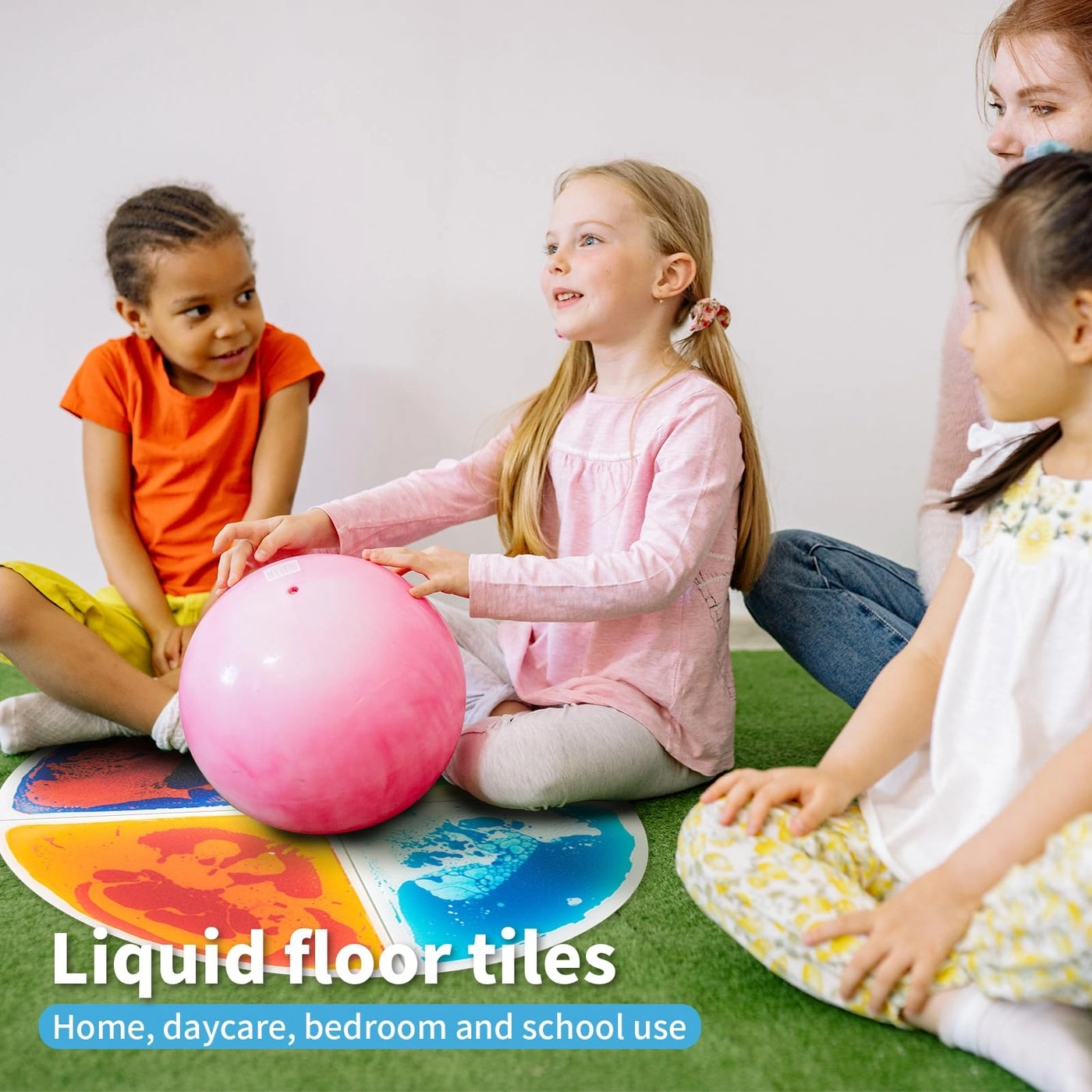 Liquid Sensory Floor Tiles - Colorful