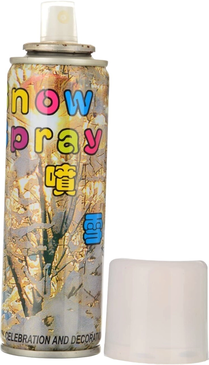 White Foam Snow Decorative Party Spray - 24 Pcs
