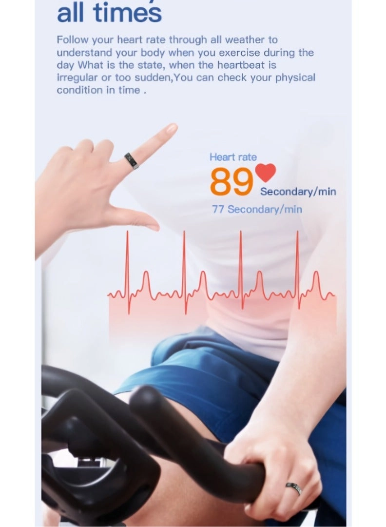 SR09 - Smart Ring IP68 Waterproof Heart Rate Monitor