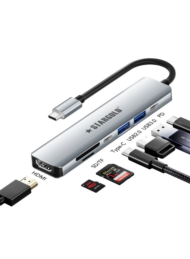 Stargold 7-in-1 USB C Docking Station - USB Type C MacBook ThinkPad Dell iPad Android