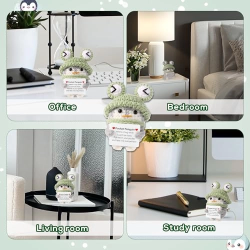 Positive Penguin - 9 cm Knitted