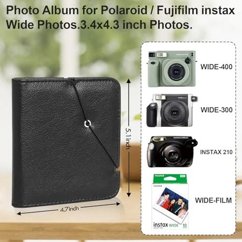 Photo Album for Instax Wide - 1 piece 3.4x4.3 Inch