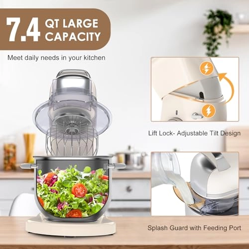 Stand Mixer - 7.4 Quarts 800 watts