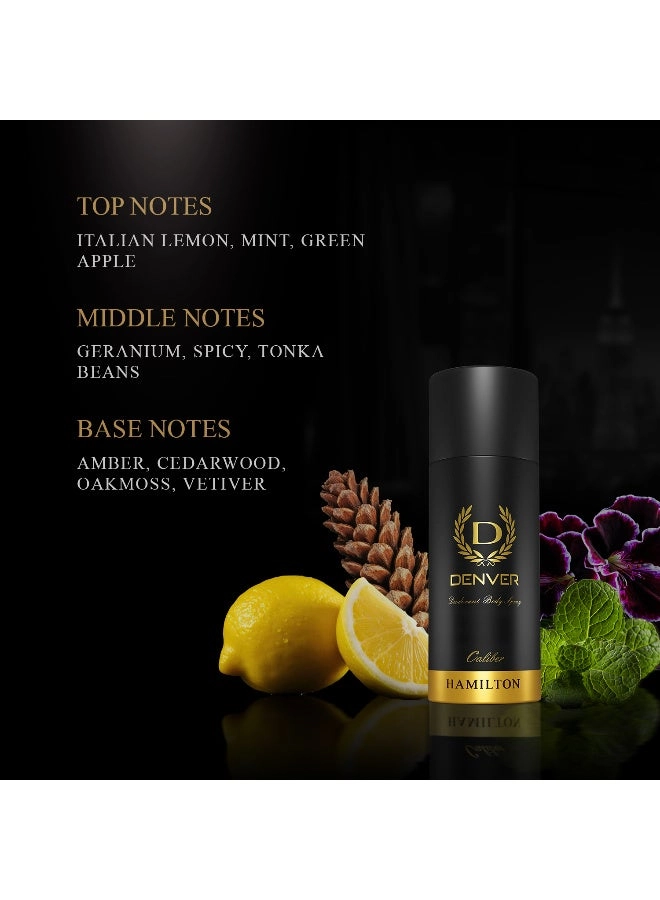 Hamilton Eau de Parfum - 165ml + Pride Eau de Parfum - 165ml + Caliber Eau de Parfum - 165ml