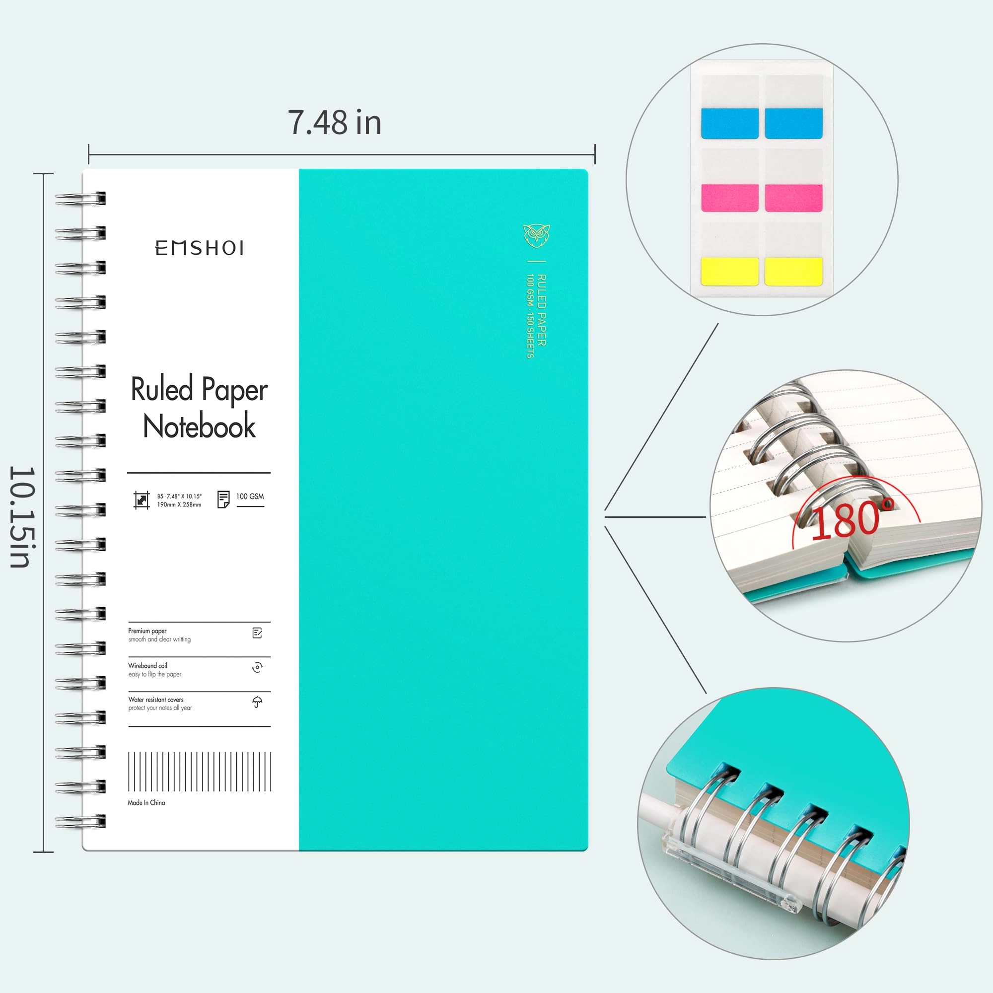 Notebook B5 Spiral - Lined 150 Sheets
