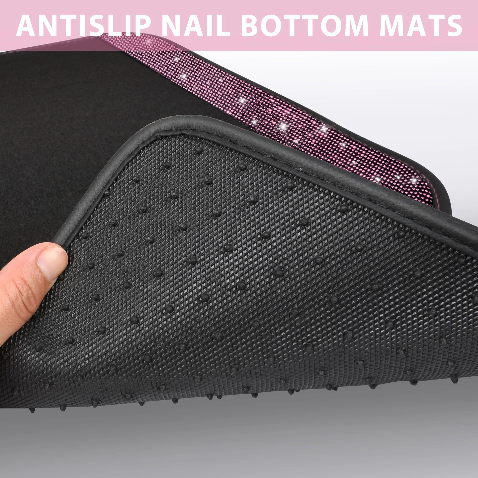 Bling Diamond Car Mats - 4.0 Count Universal Fit