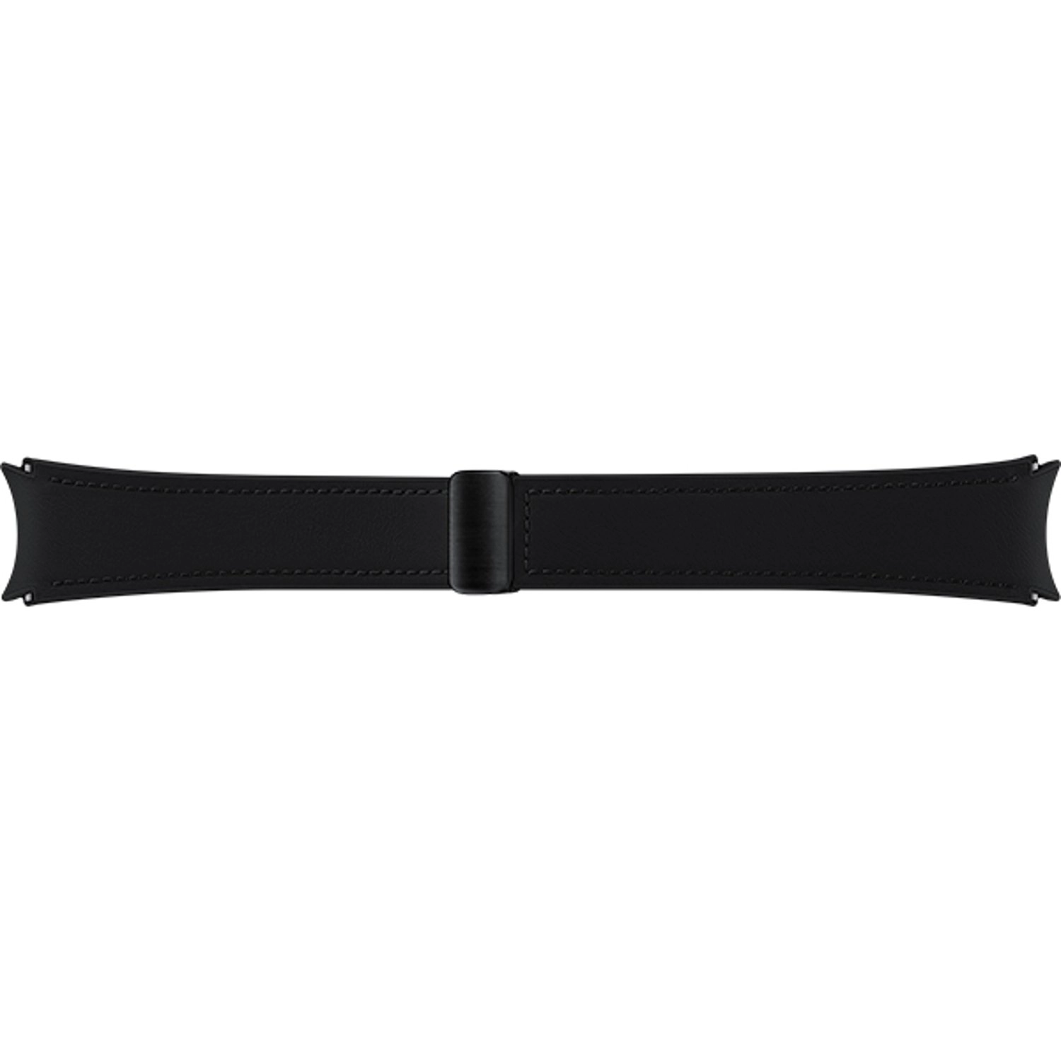 D-Buckle Hybrid Leather Watch Band for Samsung - Small / Medium