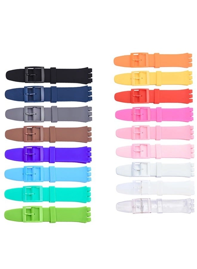 17mm Silicone Watch Band for Swatch