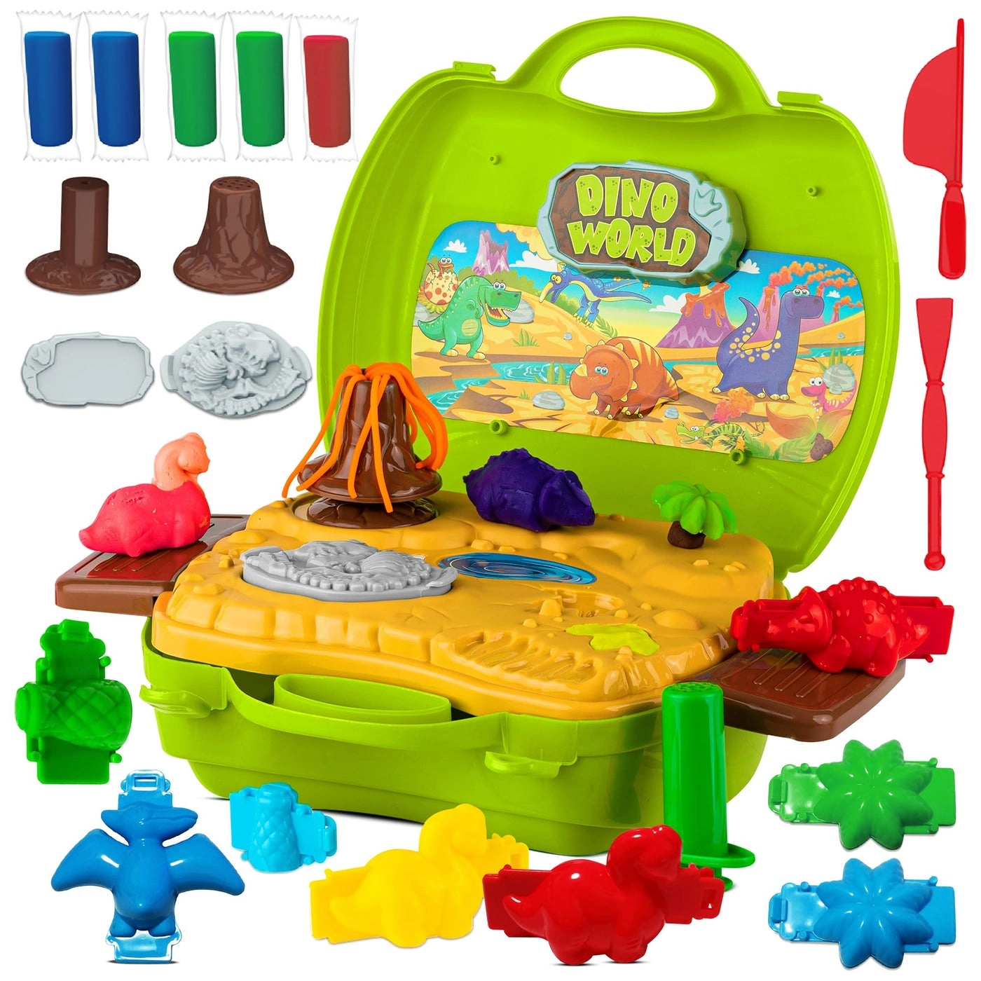 ToyVelt Dinosaur Dough Set - 2-4 years 45 pcs