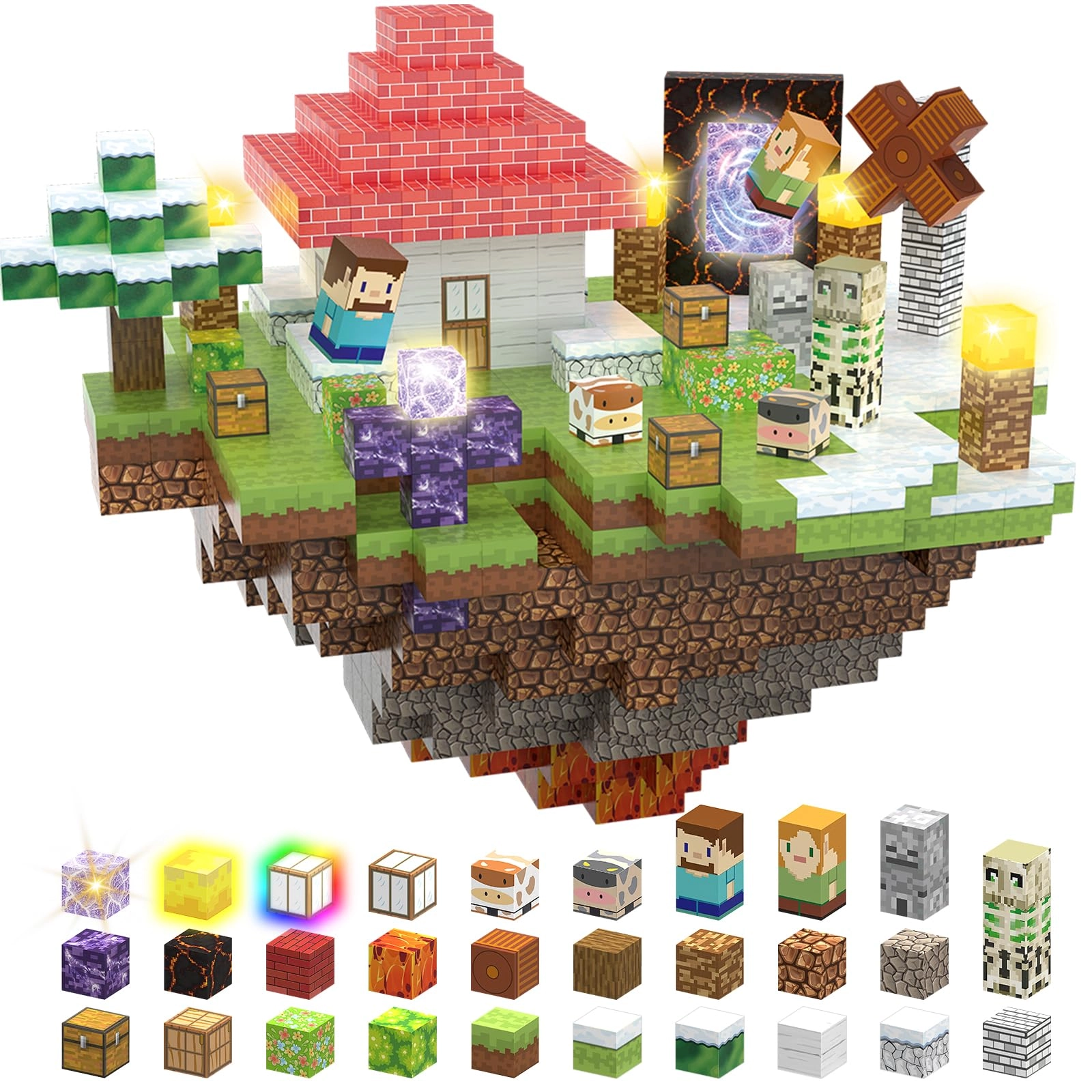 TuKIIE Magnetic Building Blocks - 200 pcs