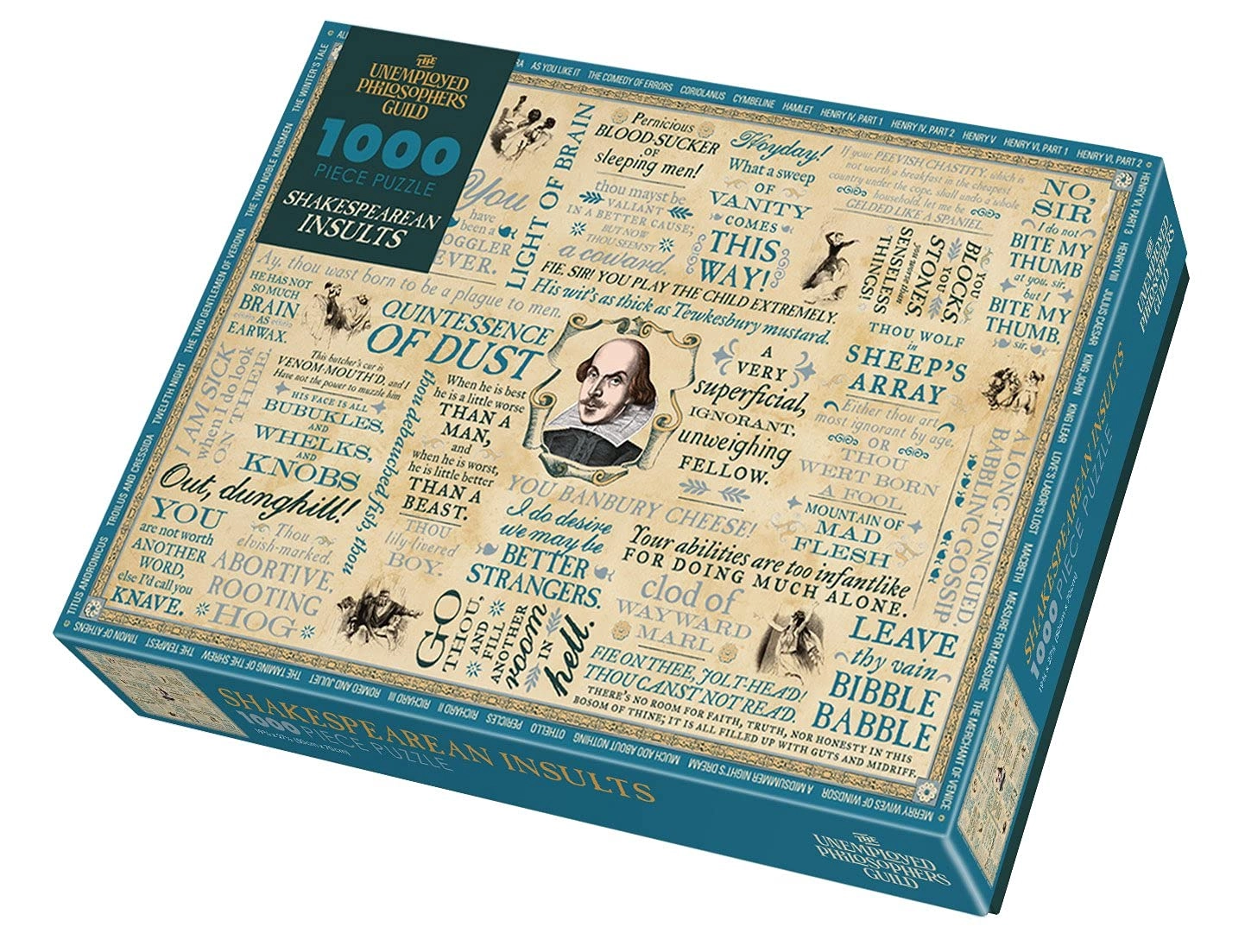 The Unemployed Philosophers Guild Shakespeare Insults Puzzle - 1000 pcs