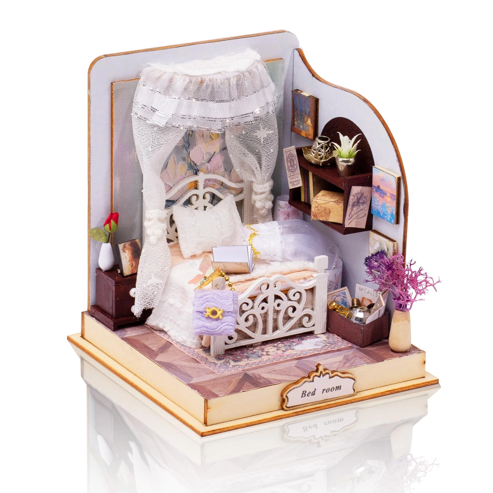 Cuteefun DIY Miniature House - Bed Room Wood