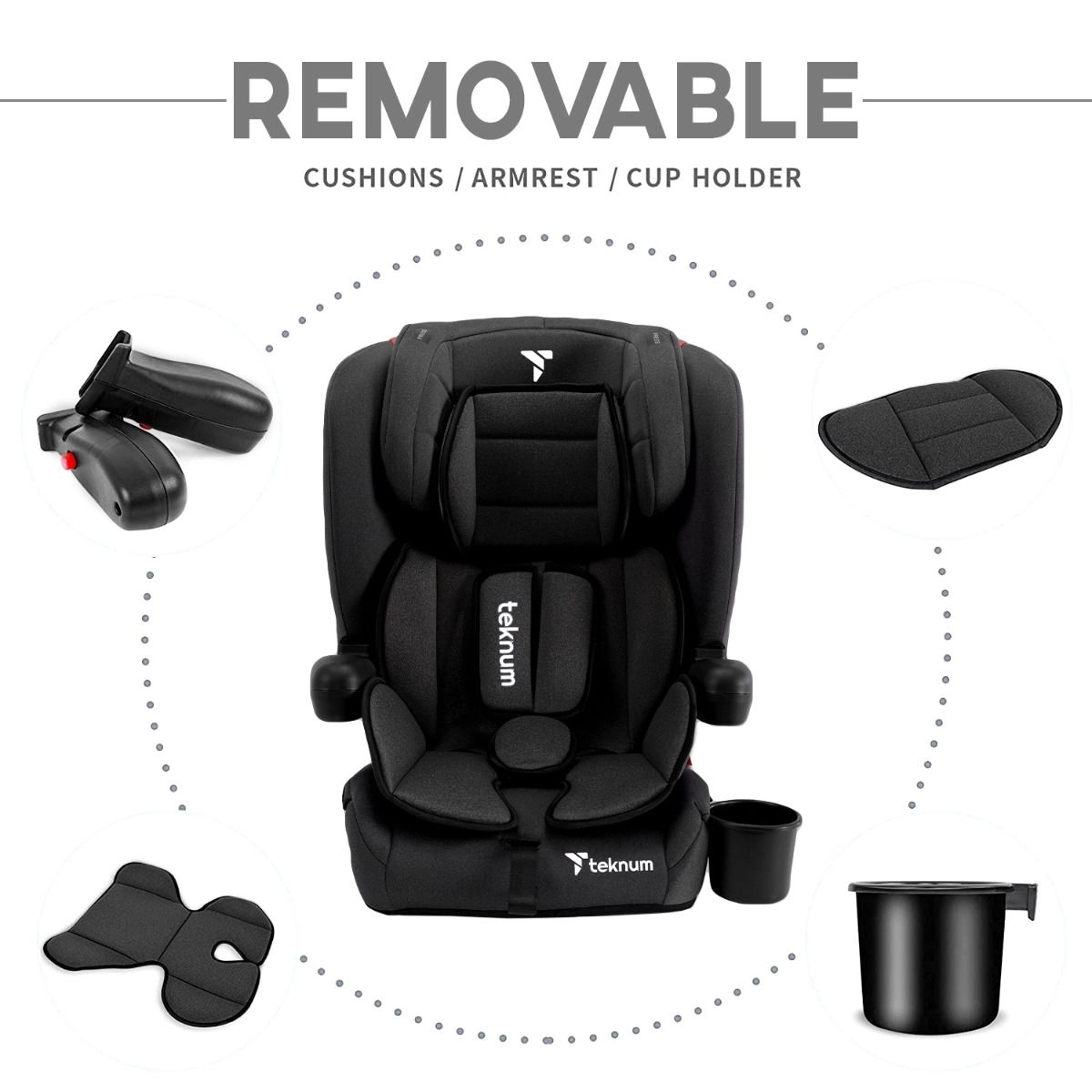 Pack And Go Foldable Car Seat - Group 1/2/3 (9-36Kg)
