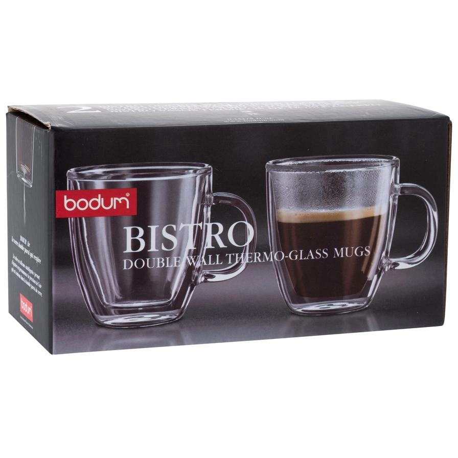 Bistro Jumbo Double Wall Mug - 2 pcs - 140 ml
