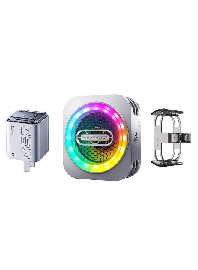 6 Pro Magnetic Phone/Tablet Cooler - 30W Ultra-Cooling 35W Mini GaN Charger Magnetic Mount