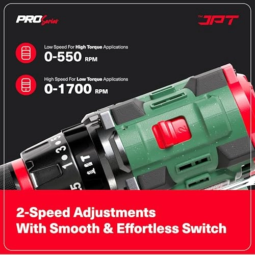 Pro Series 21V Brushless Cordless Drill - 2 Amp Hours