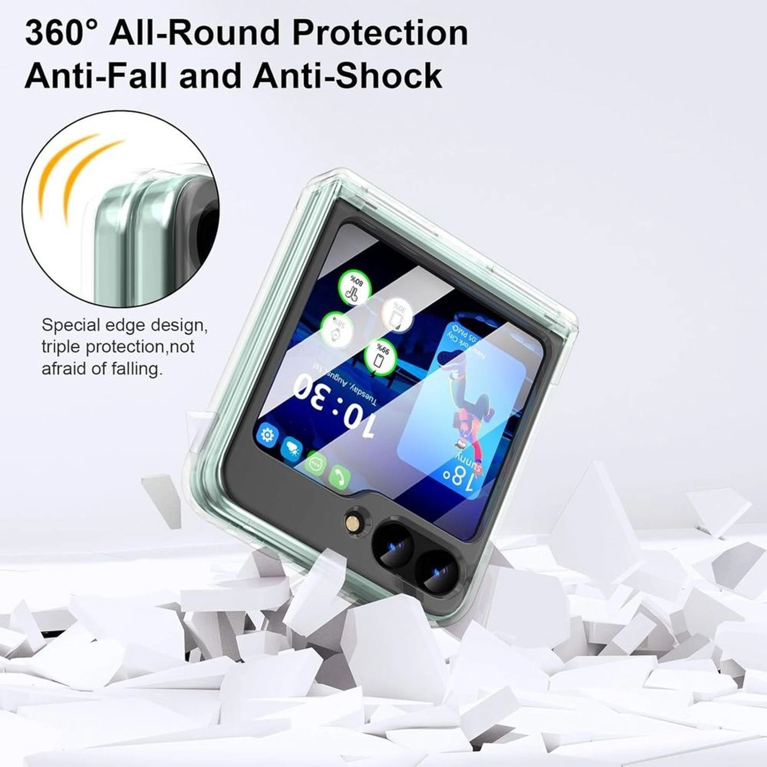 Mag Case Clear Case with MagSafe for Samsung Galaxy Z Flip 6