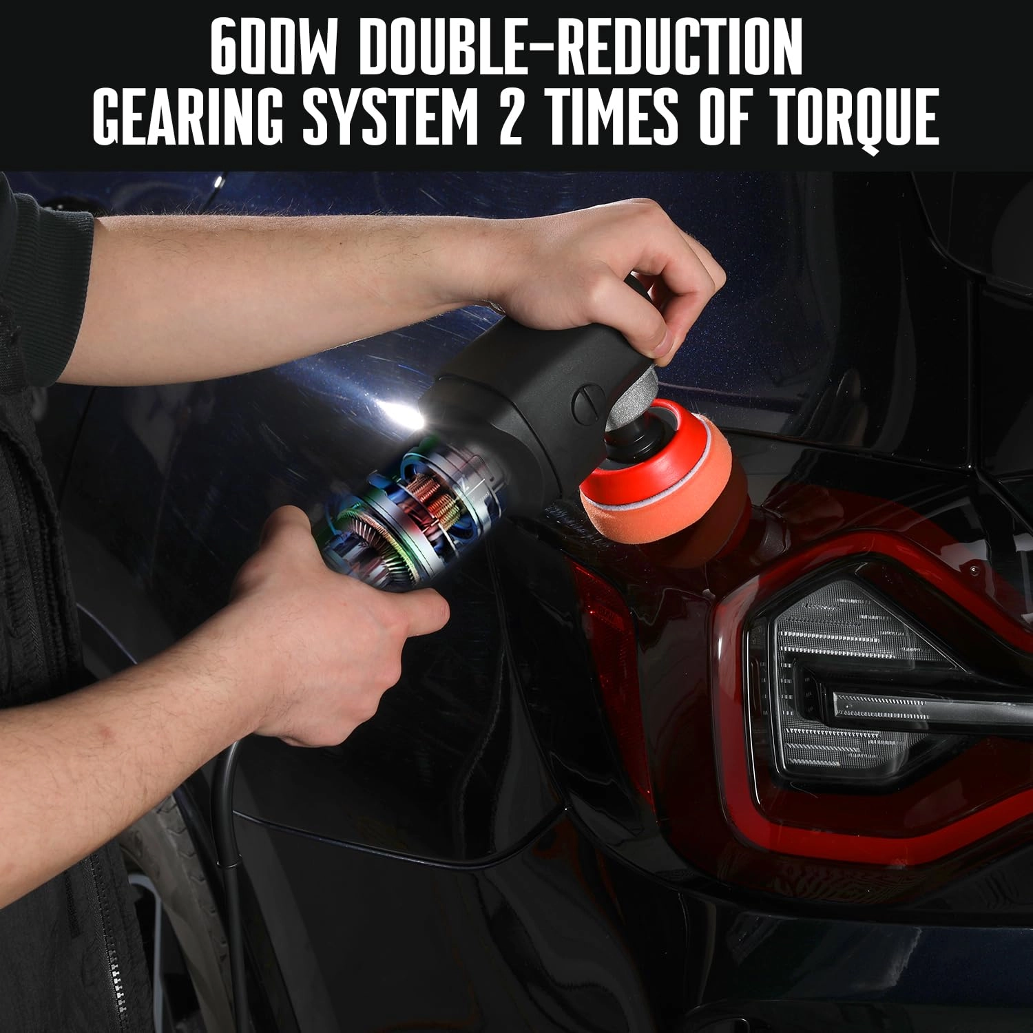 Mini Car Polisher - 600 Watts 1"/2"/3"