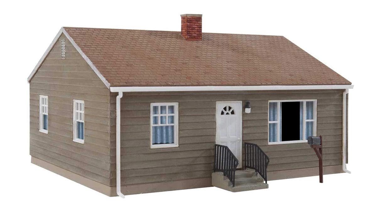 Walthers Cornerstone Postwar Prefab House Model Kit - 1:87