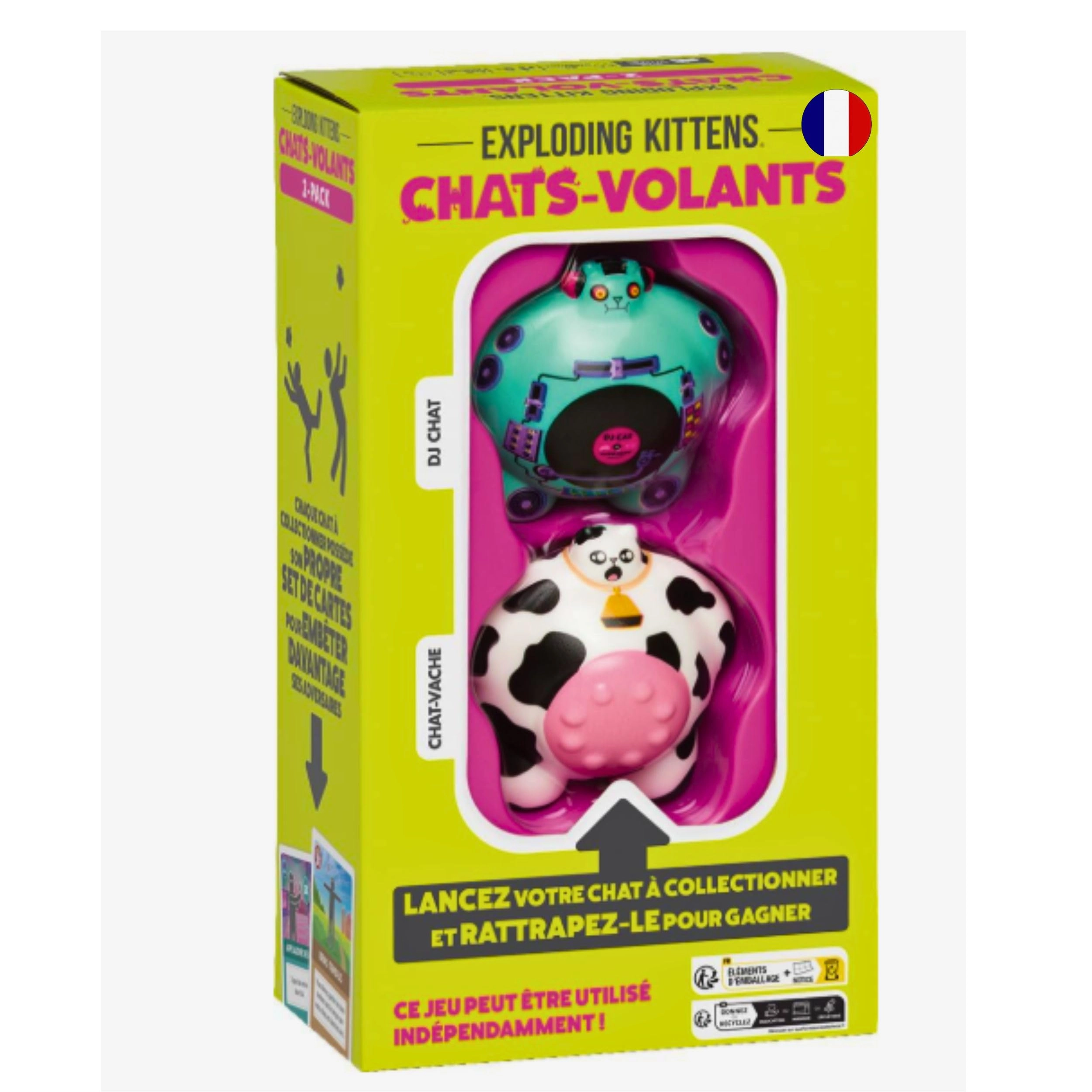 Asmodee Cats - Flys - Pack of 2 Card Game (French)