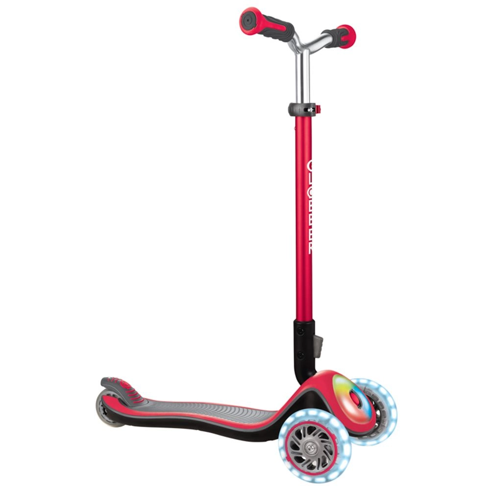 Globber Elite Prime 3-Wheel Kick Scooter – 125mm LED Foldable