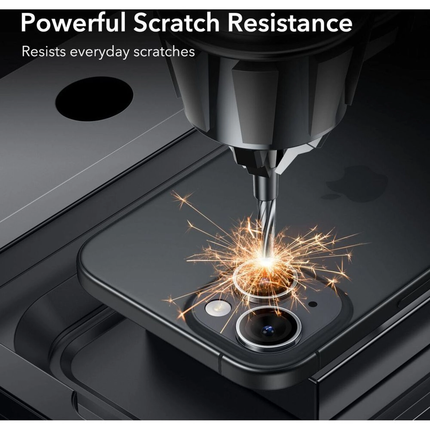 Clear Tempered Glass Camera Lens Protector for iPhone 15